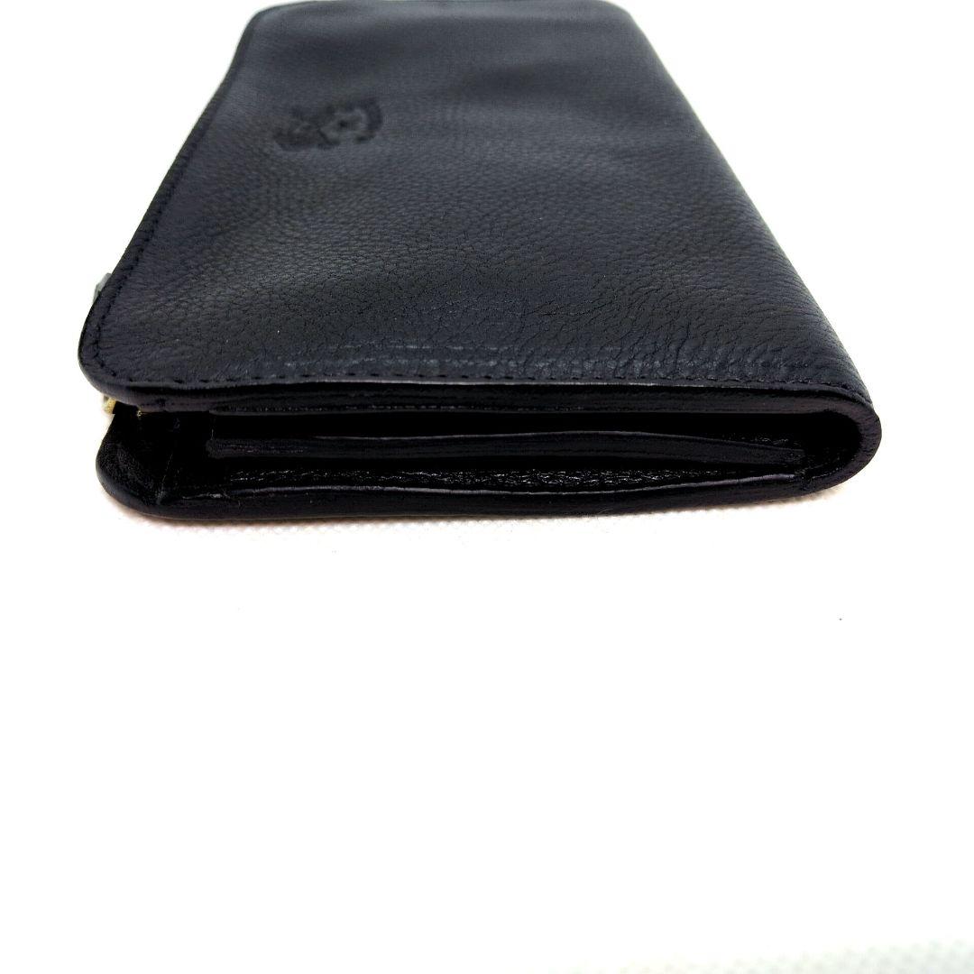 【極美品】イルビゾンテ　L字　長財布　ロングウォレット　シボ革　ユニセックス　黒