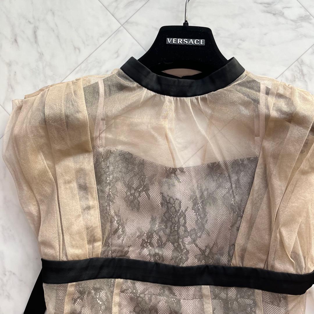 niana ニアナ　チュールレイヤードレースキャミワンピドレス　オケージョン　M