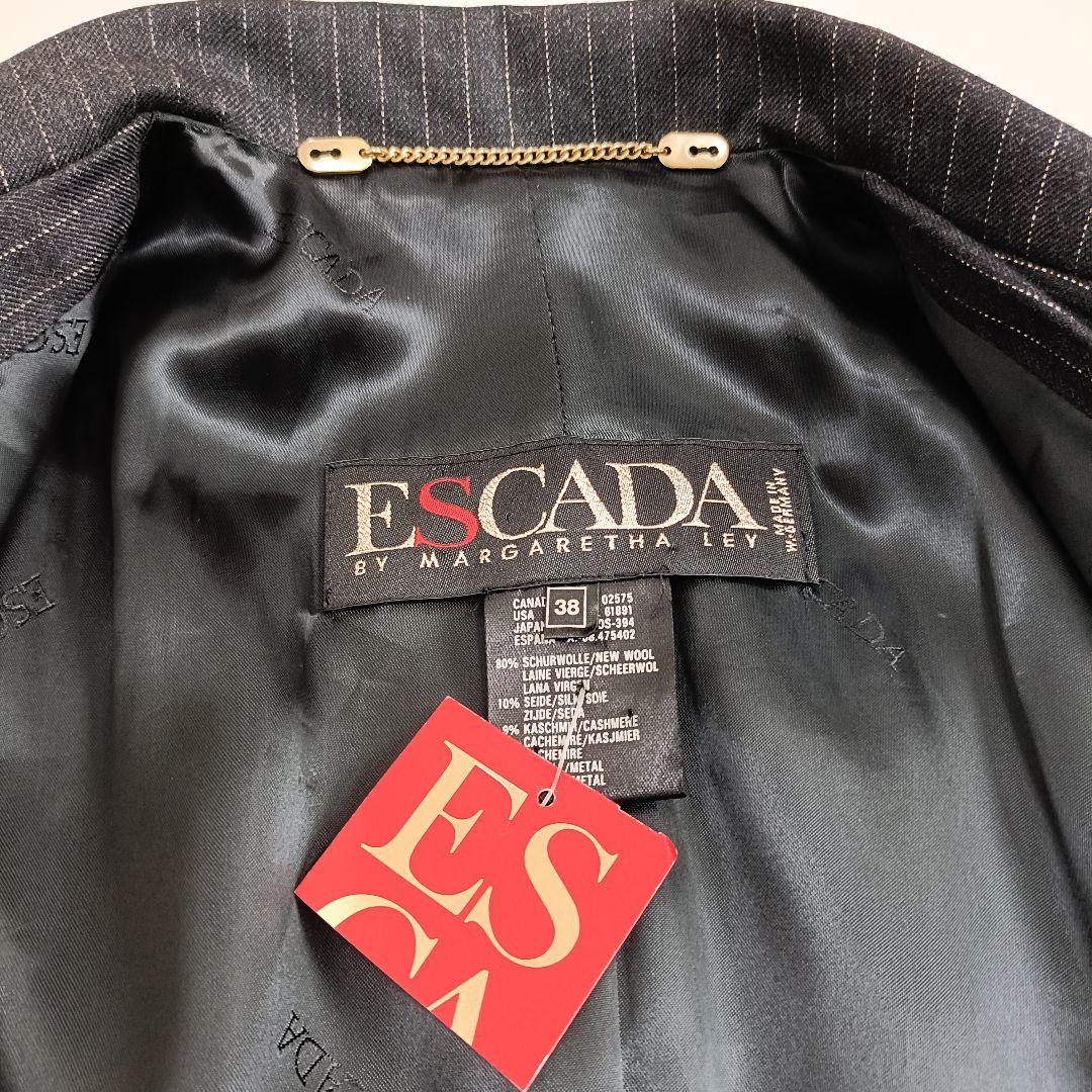 ESCADA エスカーダ ヴィンテージ テーラードジャケット 金ボタン 38 M