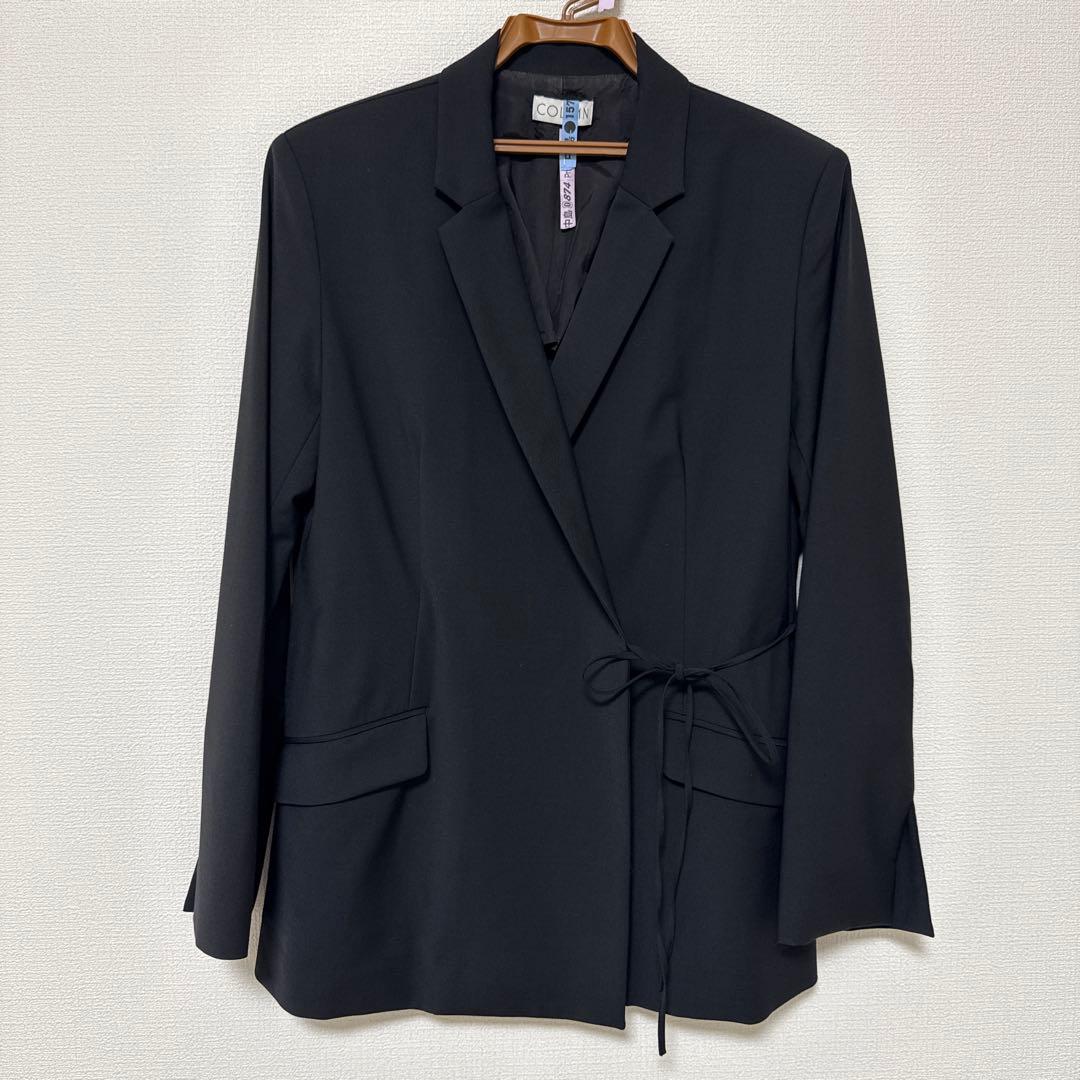 【滝沢眞規子さん着用】COLUMN テーラードカシュクールジャケット 【38】