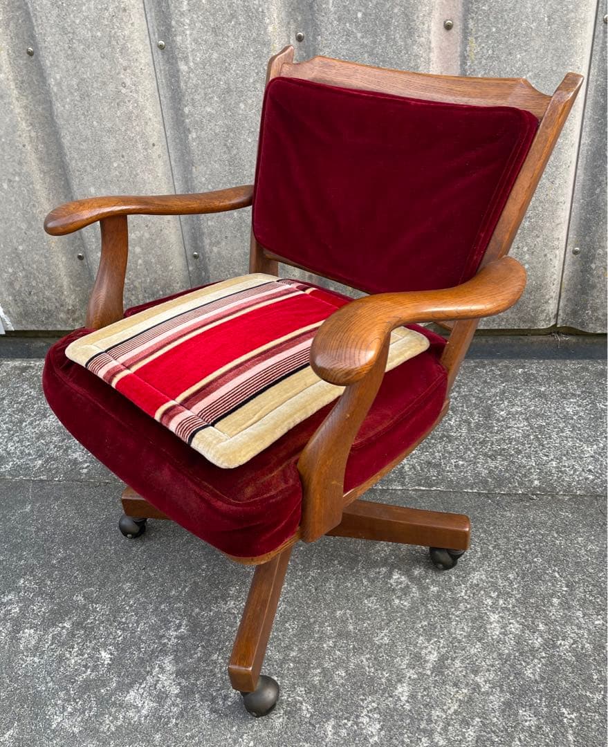 稀少/カリモク/コロニアル/デスクチェア/アームチェア /回転椅子/椅子/②