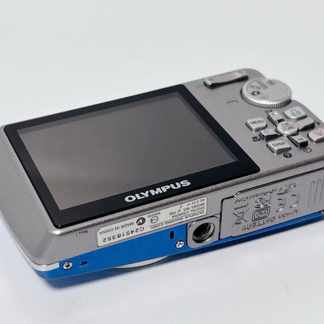 OLYMPUS μ750 ミュー750 ブルー 美品 付属品完備 コンデジ