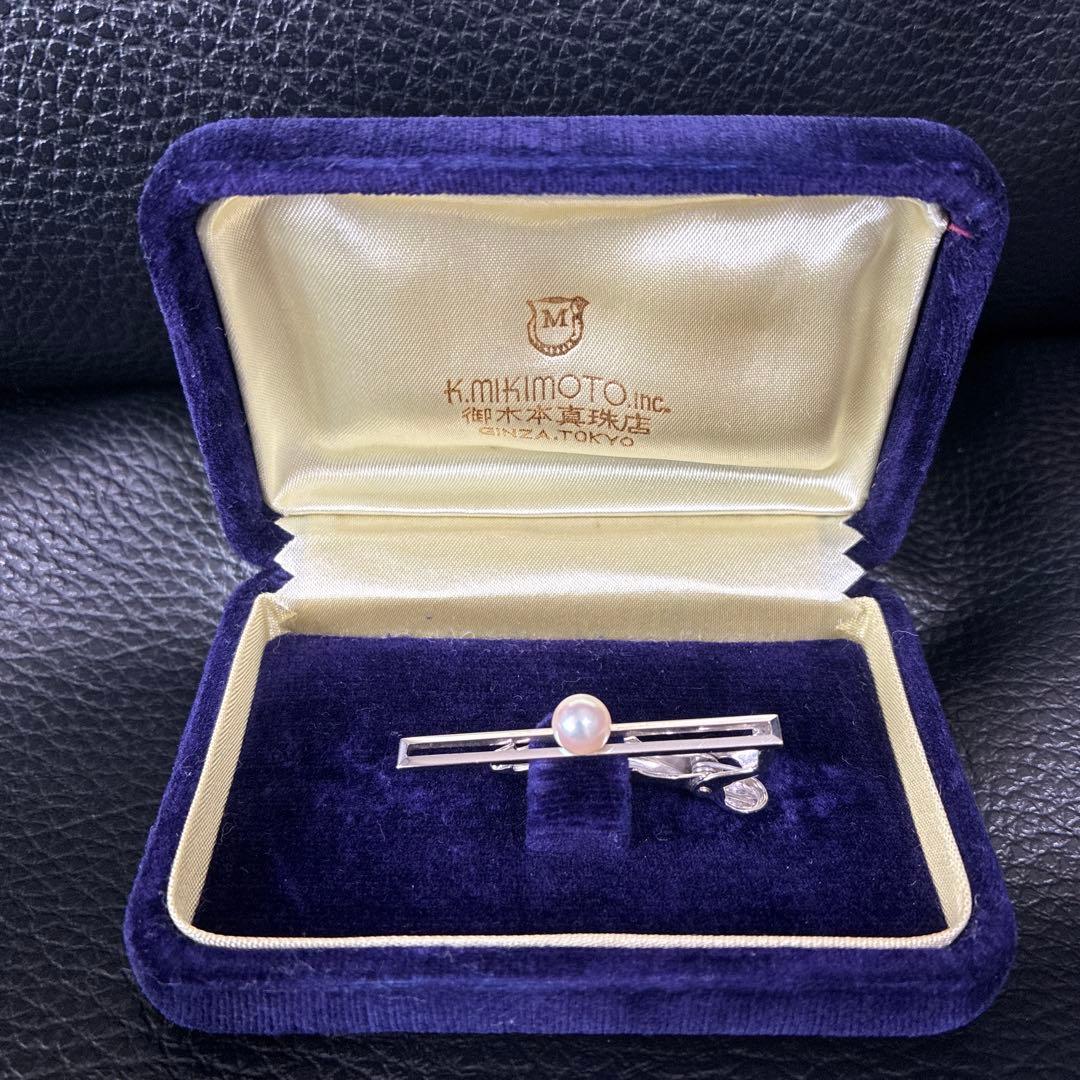 g*8様 K. Mikimoto 真珠付き ネクタイピン