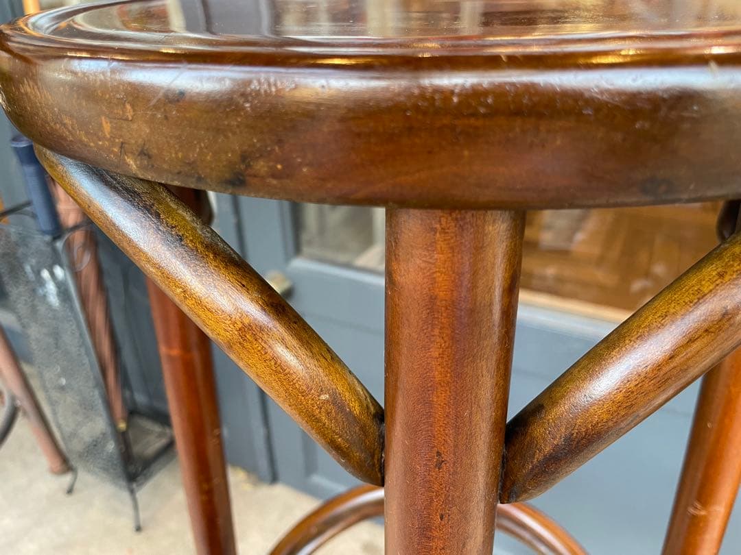 2B7109【曲木】スツール ハイスツール カウンターチェア アンティーク