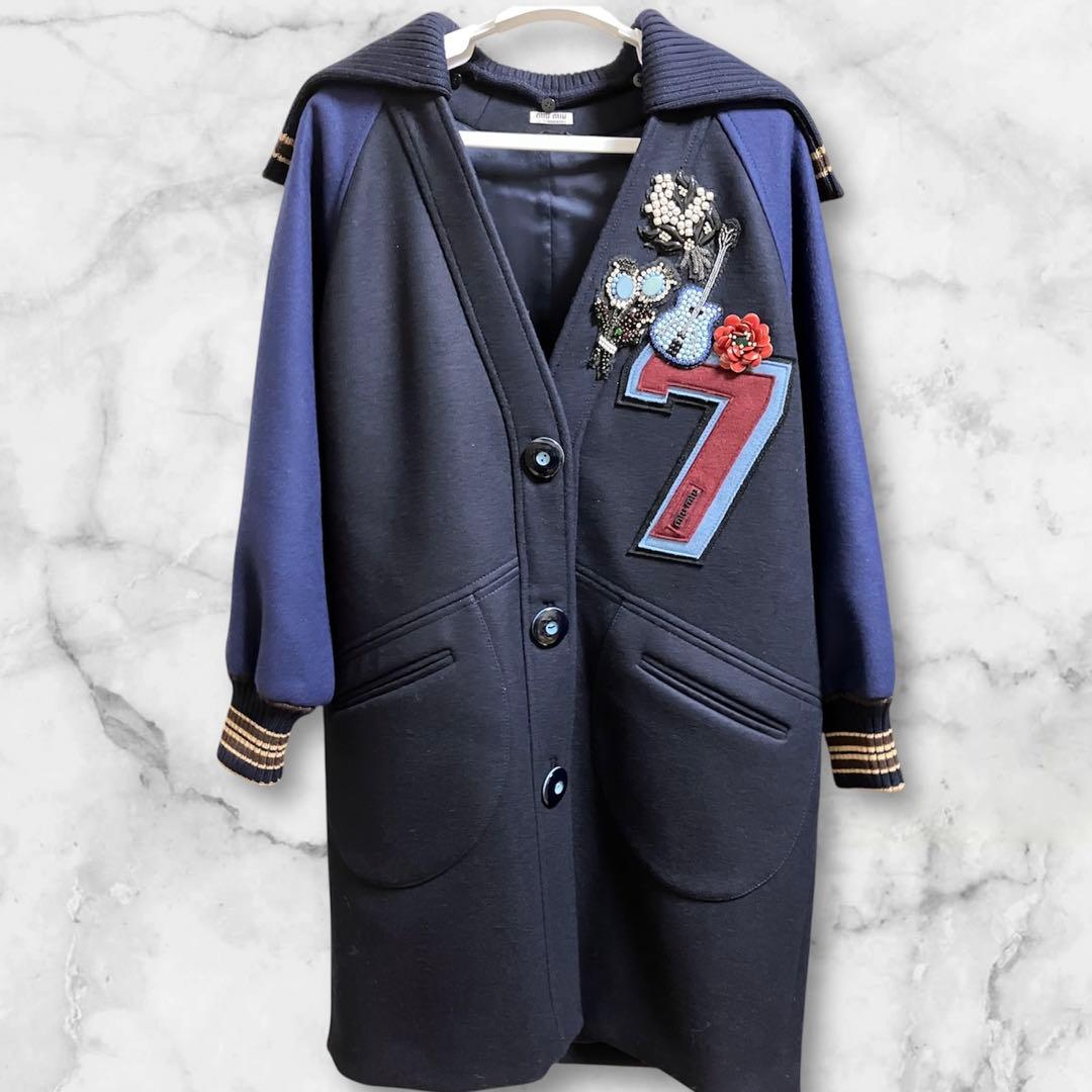 希少　MiuMiu ミュウミュウ ビジュー コート レア　お値下げここまで