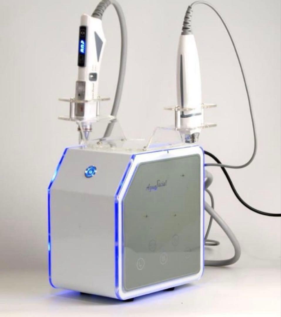 最新のエアー美容液導入マシン、エアガン、水光注射針なし、EMS、微電流