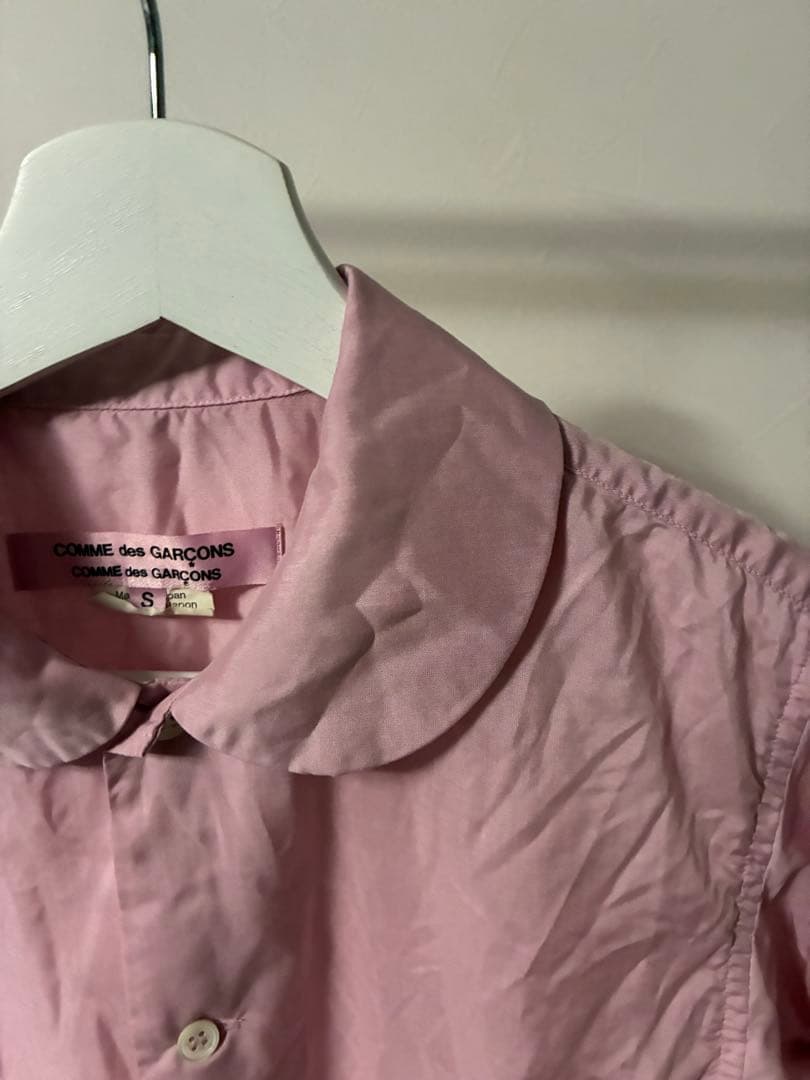 COMME des GARCONS コムコム ポリエステル袖フリルシャツ