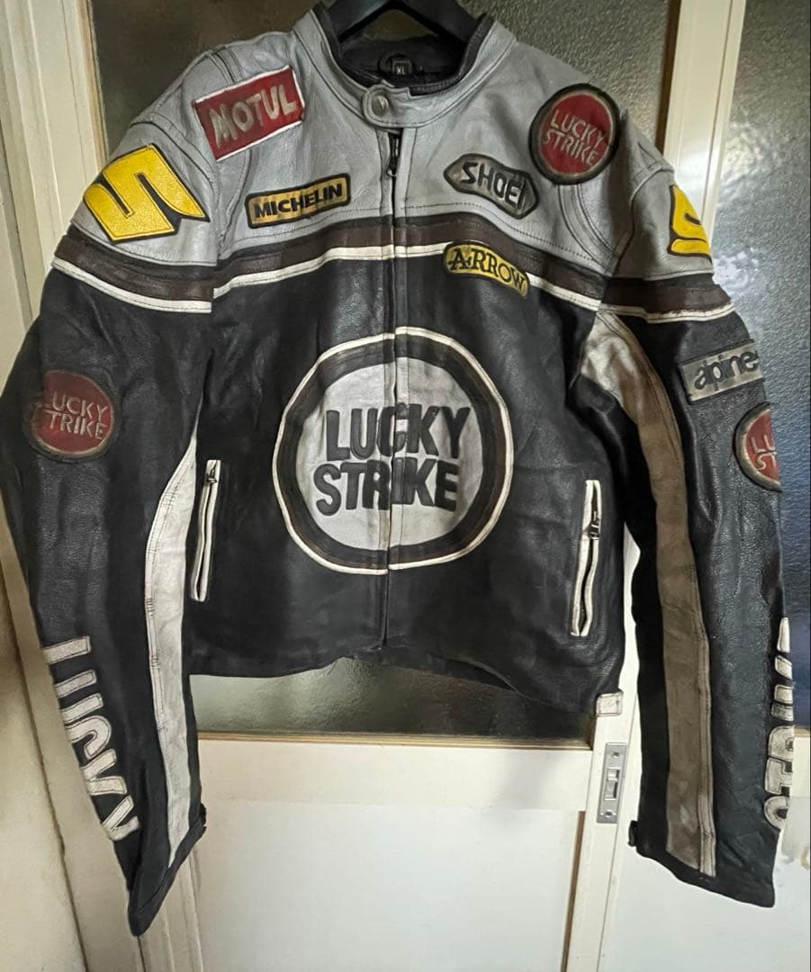 c*b様 LUCKY STRIKEヴィンテージレーシングレザージャケット革サイズ