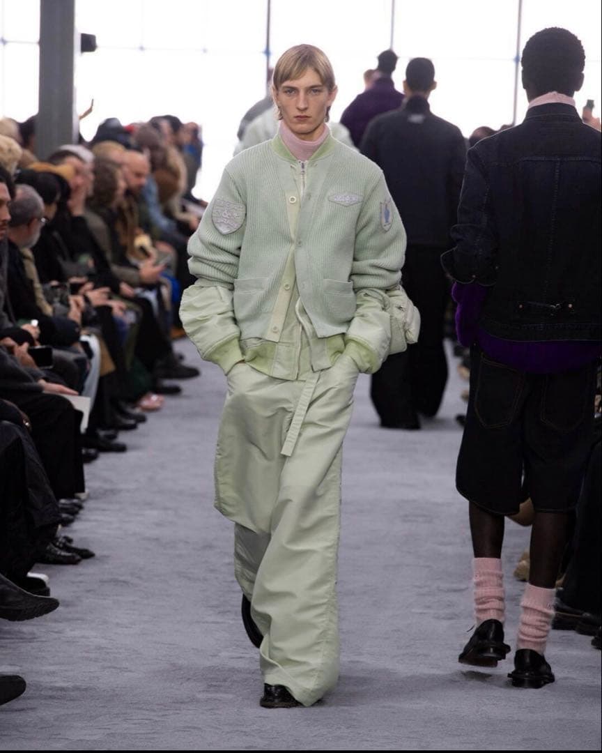 sasasacai gonz カーディガンニットウェア ライムグリーン