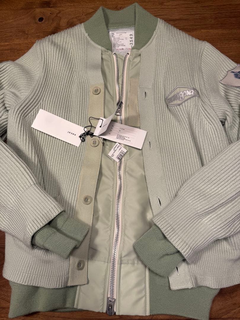 sasasacai gonz カーディガンニットウェア ライムグリーン