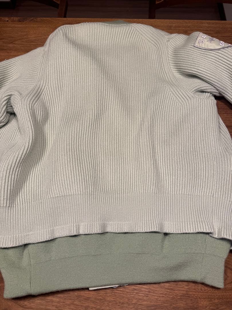 sasasacai gonz カーディガンニットウェア ライムグリーン