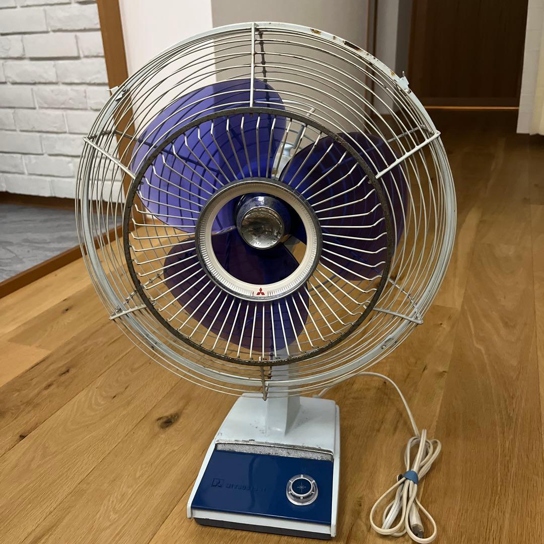 【昭和レトロ】Mitsubishi 卓上扇風機 D30-H