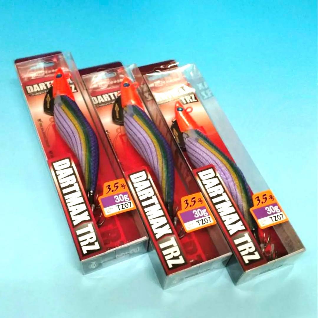 ダートマックスTRZ 3.5号30ｇオレンジヘッド/パープルボーダーパープル3個
