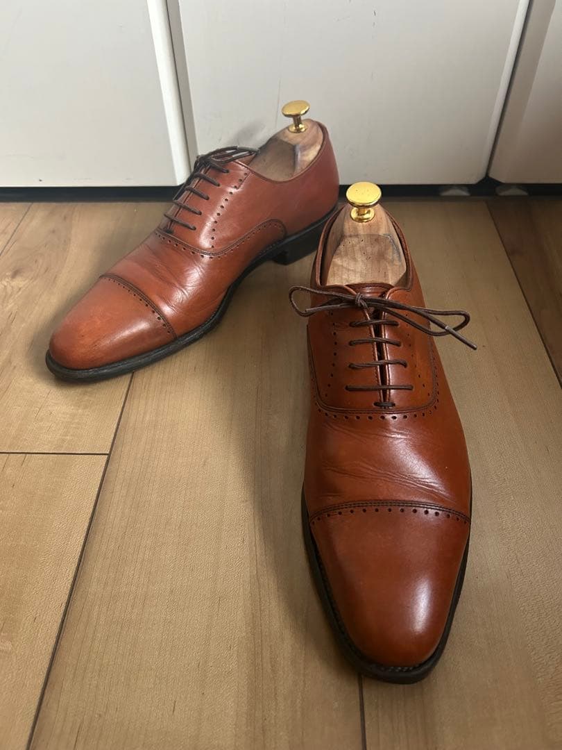 【美品】SCOTCHGRAIN スコッチグレイン パンチドキャップトゥ 25