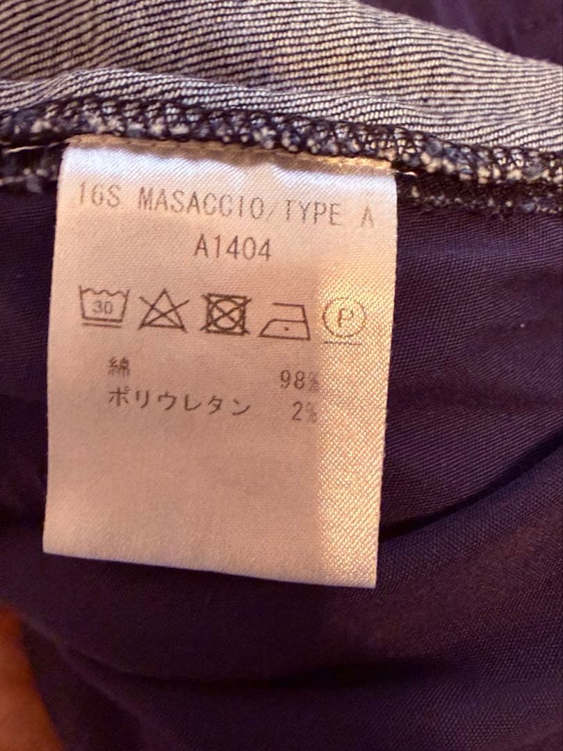 定価3万 ジャブス アルキヴィオ MASACCIO マサッチョ デニムスラックス