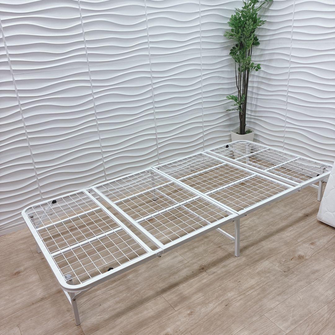 ◇フレーム◇アイリスマットレス◇折り畳み式◇シングル◇大阪兵庫京都奈良滋賀和歌山