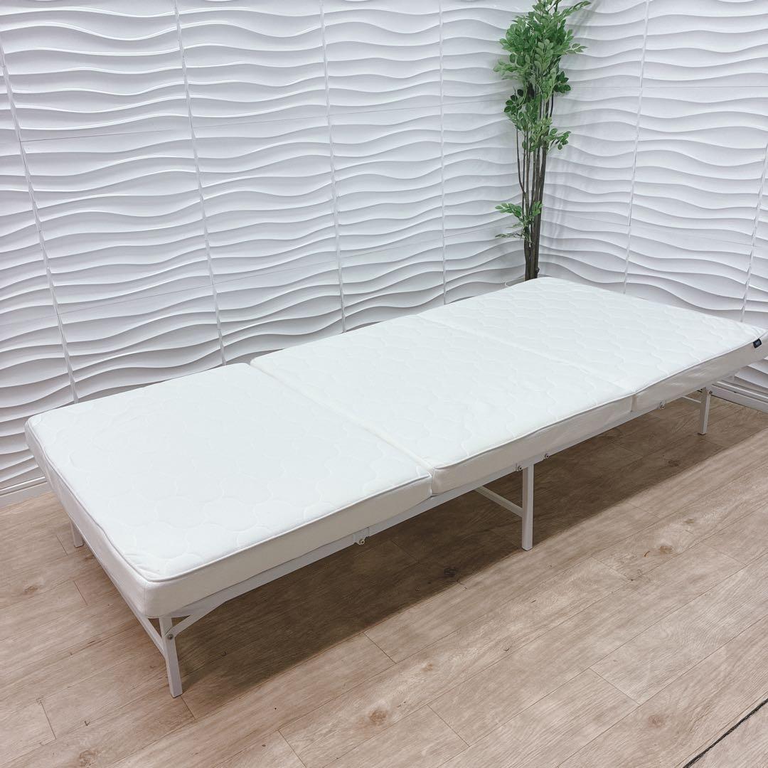 ◇フレーム◇アイリスマットレス◇折り畳み式◇シングル◇大阪兵庫京都奈良滋賀和歌山