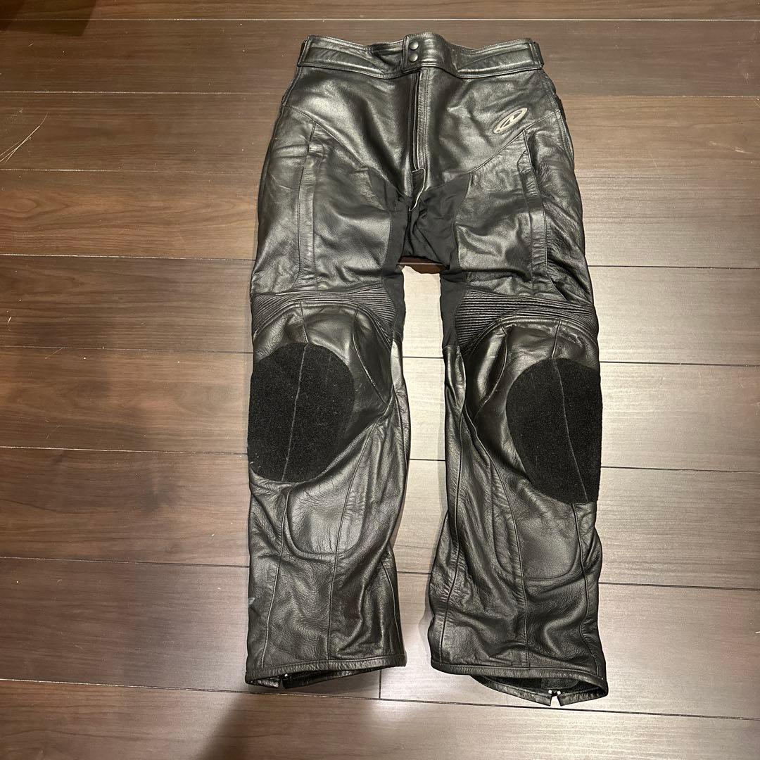 ラフアンドロード　レザーパンツ ブラック