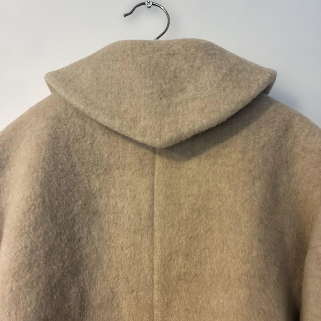 bulle de savonウールカシミヤメルトンセーラーカラーコート　ベージュ