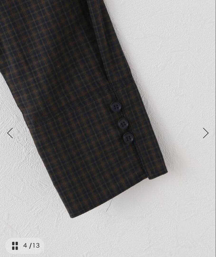 【TODAYFUL】Checkgather Compact Blouse