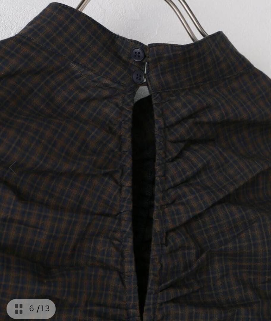 【TODAYFUL】Checkgather Compact Blouse