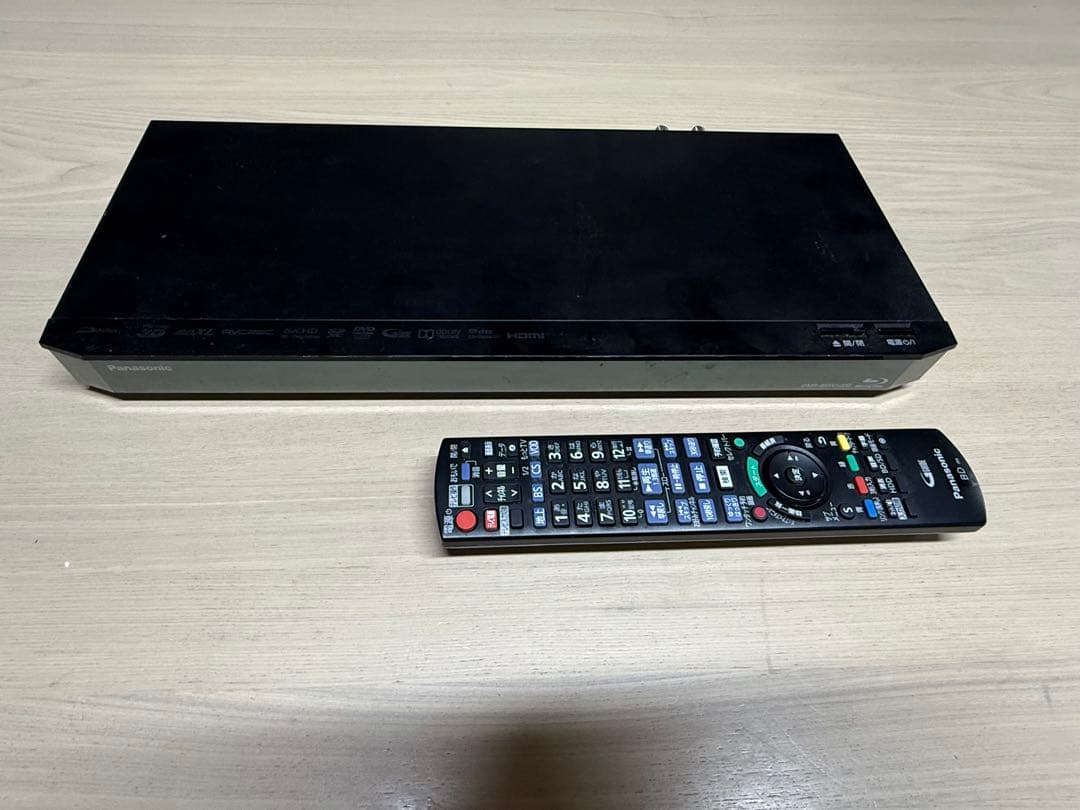 ［リモコン付］Panasonic ブルーレイレコーダー