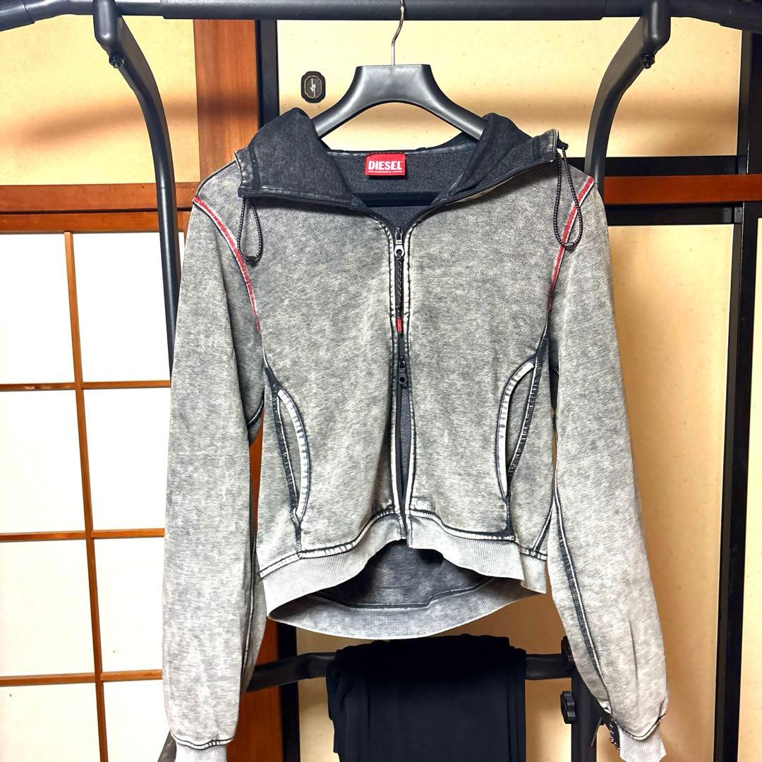 arice 様用 DIESEL グレー ジップアップパーカー