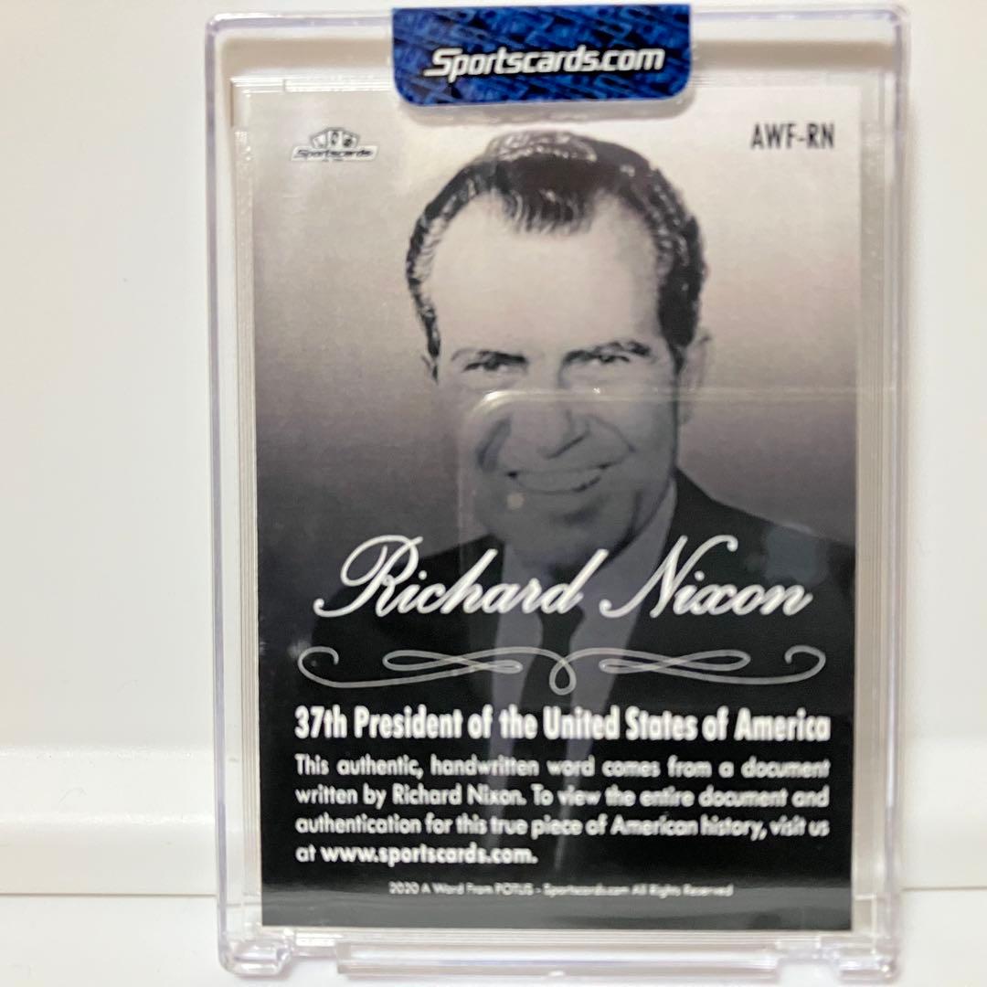 リチャード・ニクソン大統領 直筆文書 2020 Potus