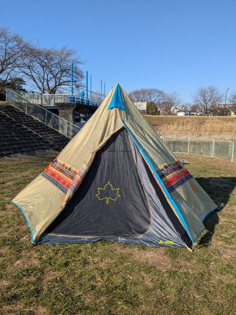 ロゴス　ナバホ　ティピー400　グランドシート+フロアマット付　ワンポールテント