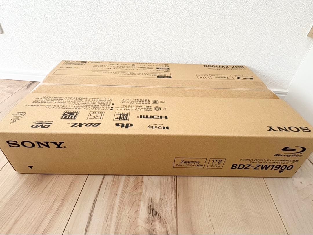 SONY BDZ-ZW1900 1TB ブルーレイレコーダー