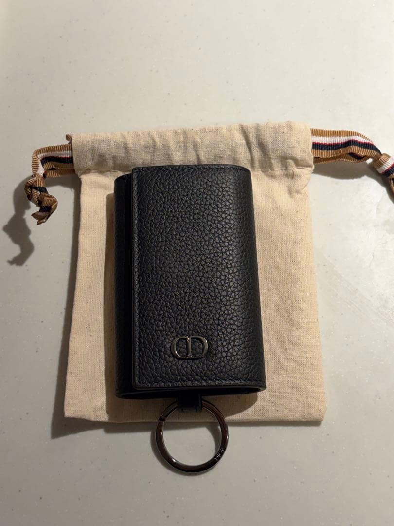 DIOR ブラック レザー キーケース