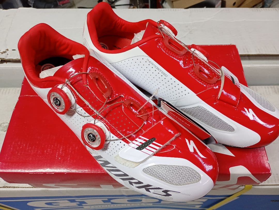 スペシャライズド　s Works サイクリングシューズ 41.5レッド/ホワイト