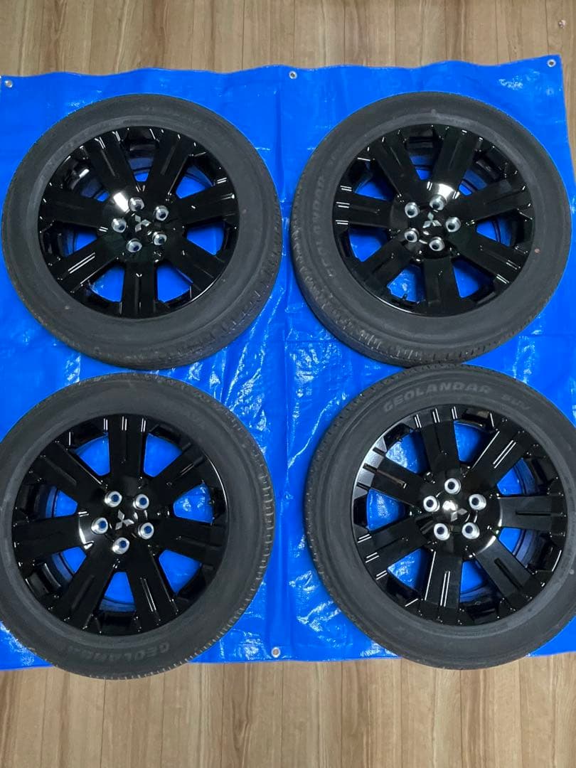 三菱デリカD5 シャモニー タイヤ ホイール 4セット【新車外し】