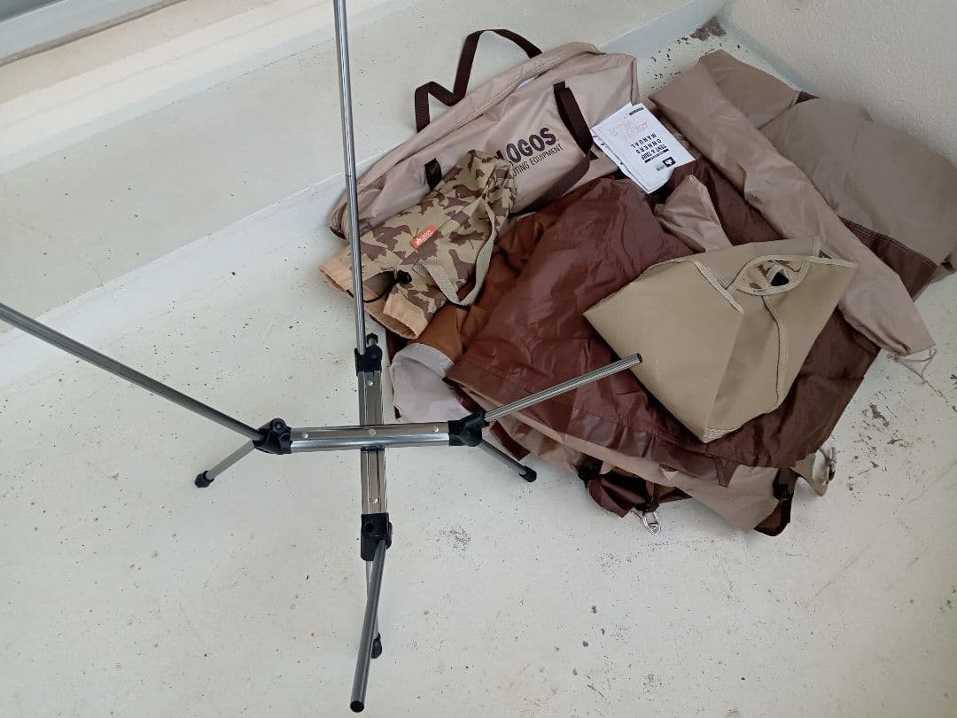 ロゴスツーリングテントとチェアのセット