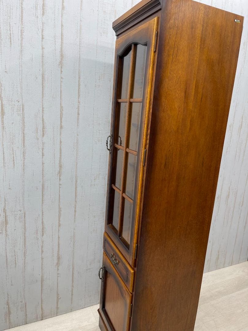 karimoku コロニアル スリムカップボード 右開き オールドカリモク