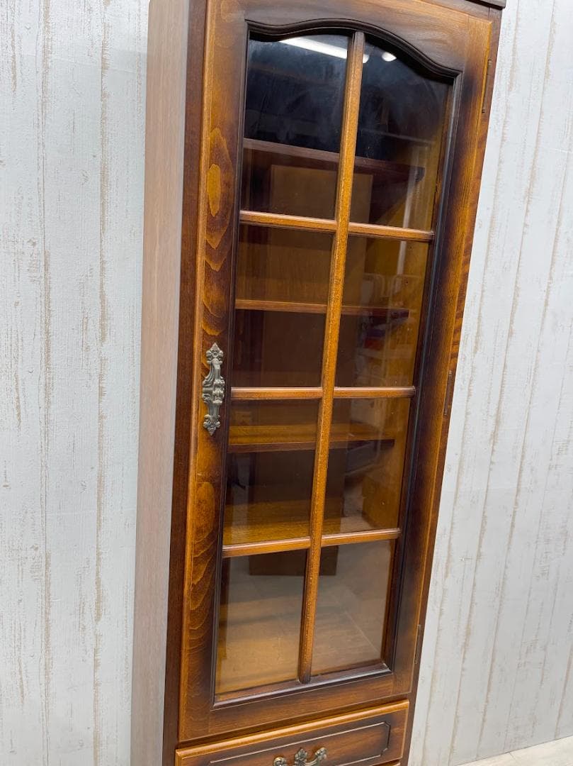 karimoku コロニアル スリムカップボード 右開き オールドカリモク