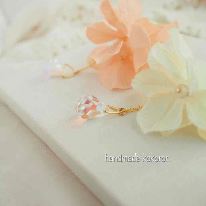 【購入✖︎】他サイトにて完売しました オーロラ雫&フラワーforイヤホンジャック