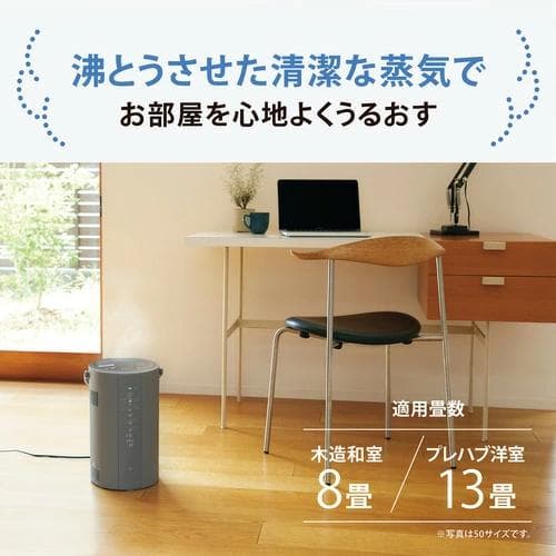 【新品 未開封】象印 スチーム式加湿器 EE-DF50-HA 4.0L グレー