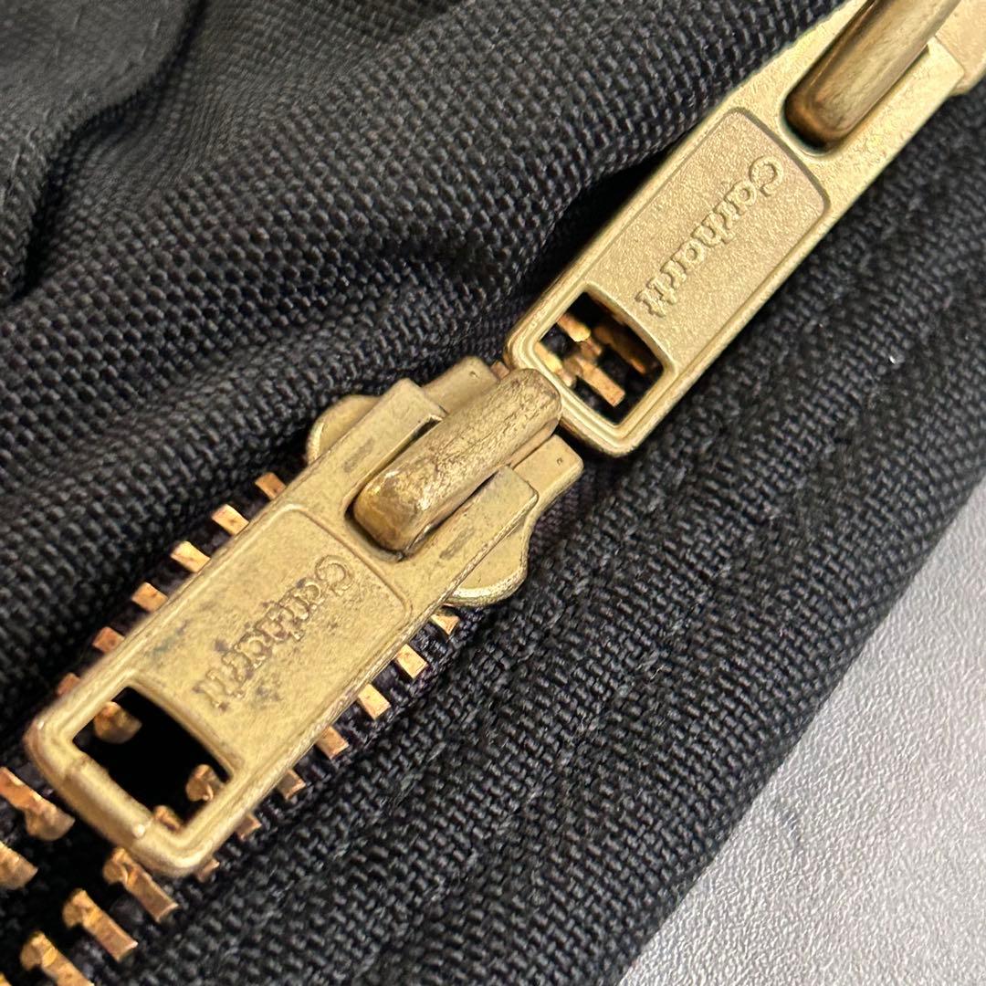 P276【42R】【ダブルニー】カーハート 防寒つなぎ 中綿入り 黒 メキシコ製