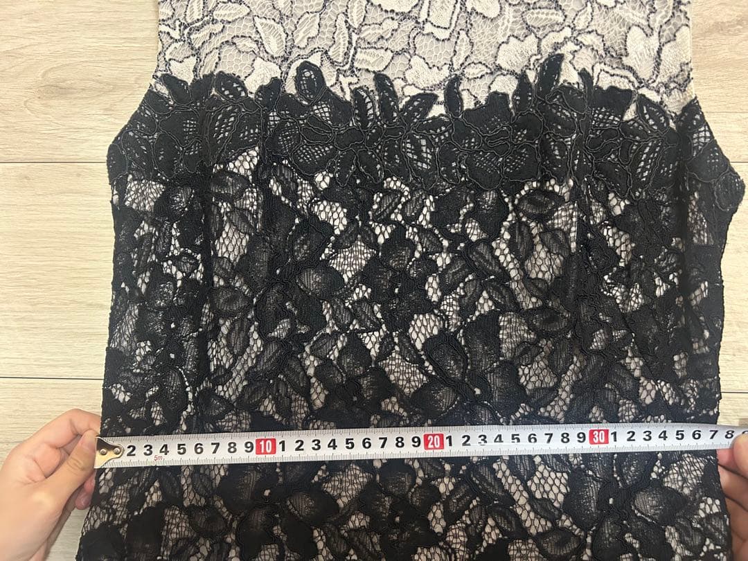 TADASHI SHOJI パーティードレス 8号 黒/白