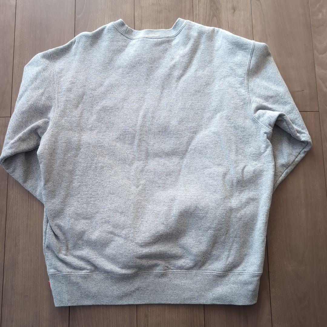 Supreme グレー ロゴプリント トレーナー
