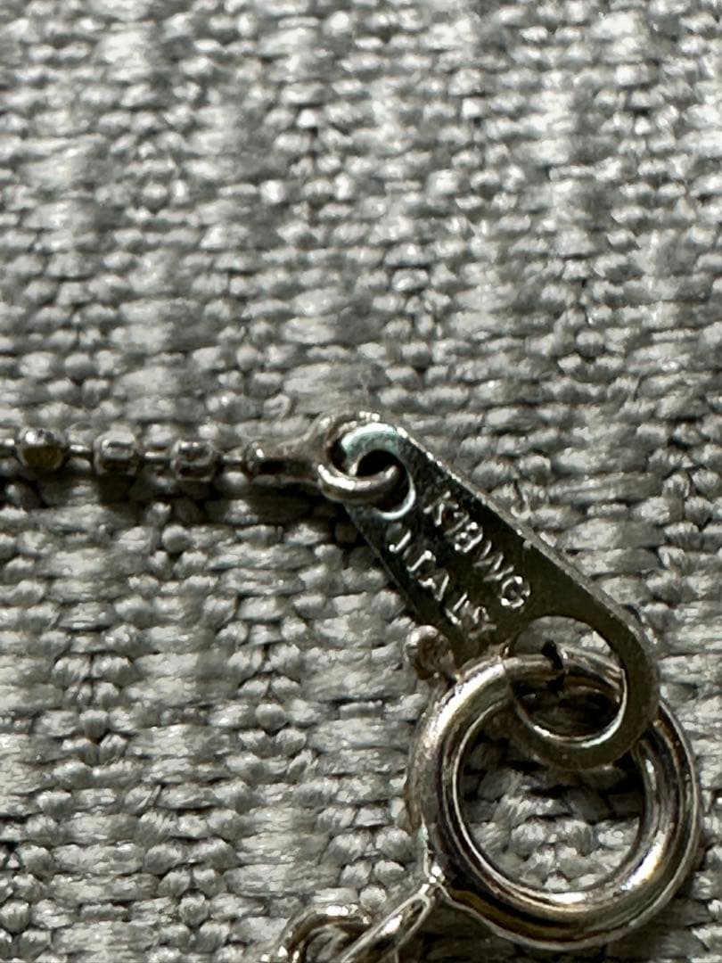 K18ホワイトゴールド イタリア製チェーンネックレス