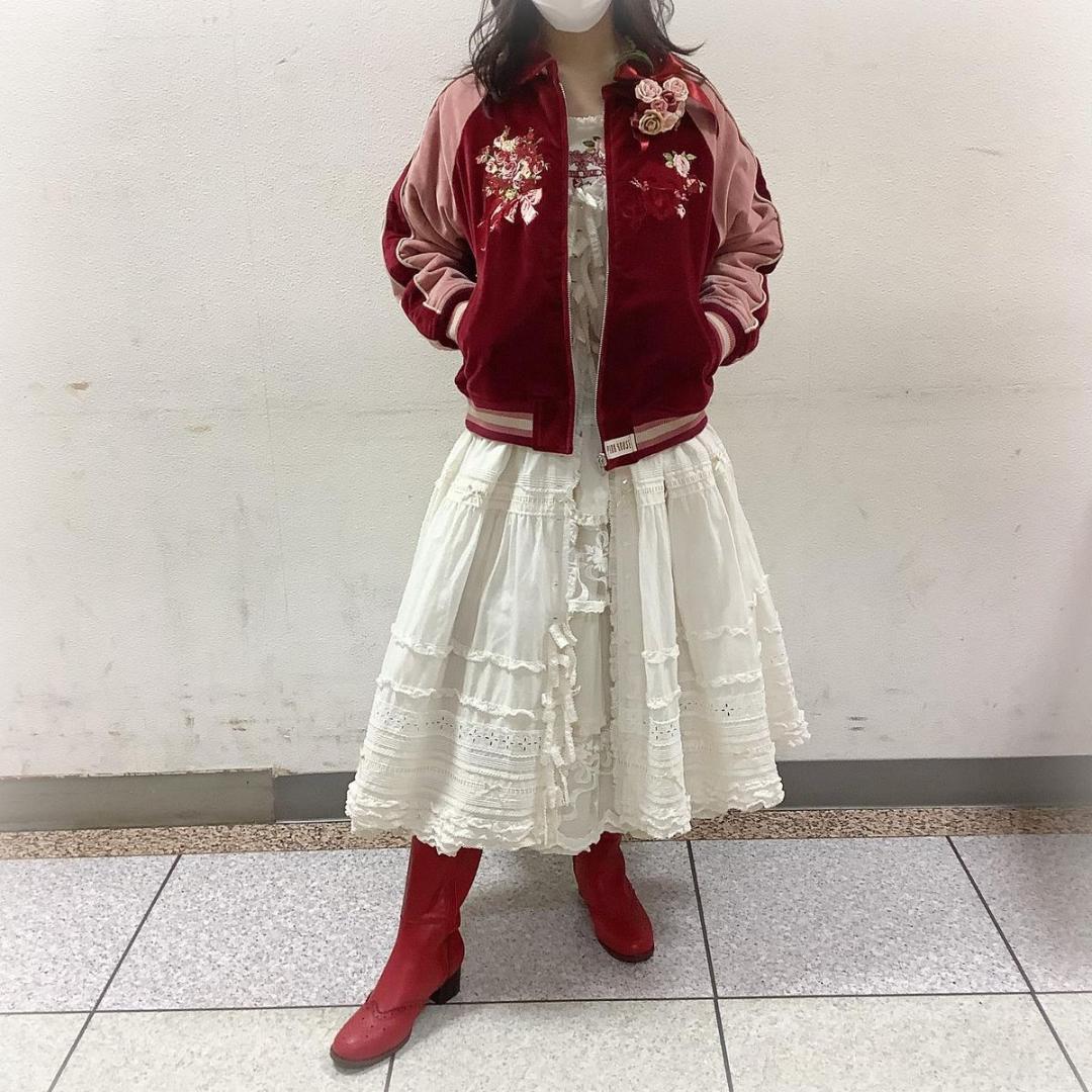 アンジェリークローズ刺繍入りリバーシブルブルゾン★PINKHOUSEピンクハウス