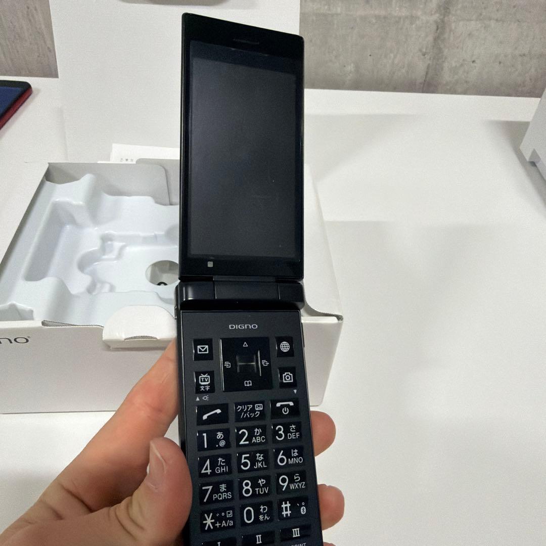 ニ*コ様 美品 SIMロック解除可 701KC ガラホ 通信確認済 ワンセグ