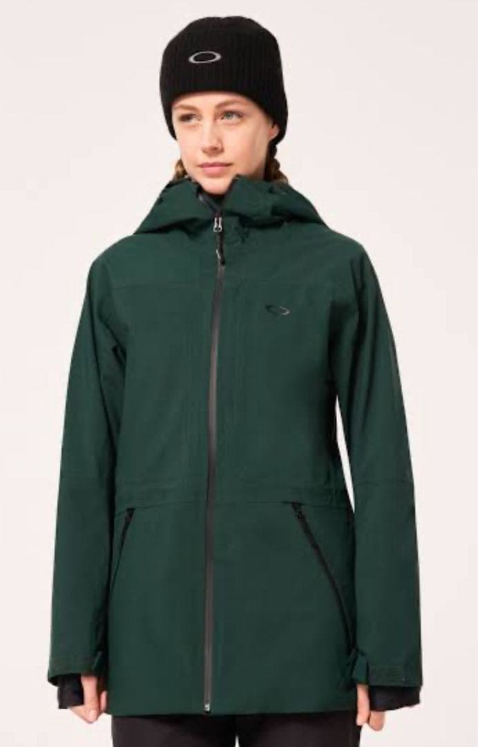 新品　オークリー　ウィメンズ　スノーボード　スキー　ジャケット　グリーン　S