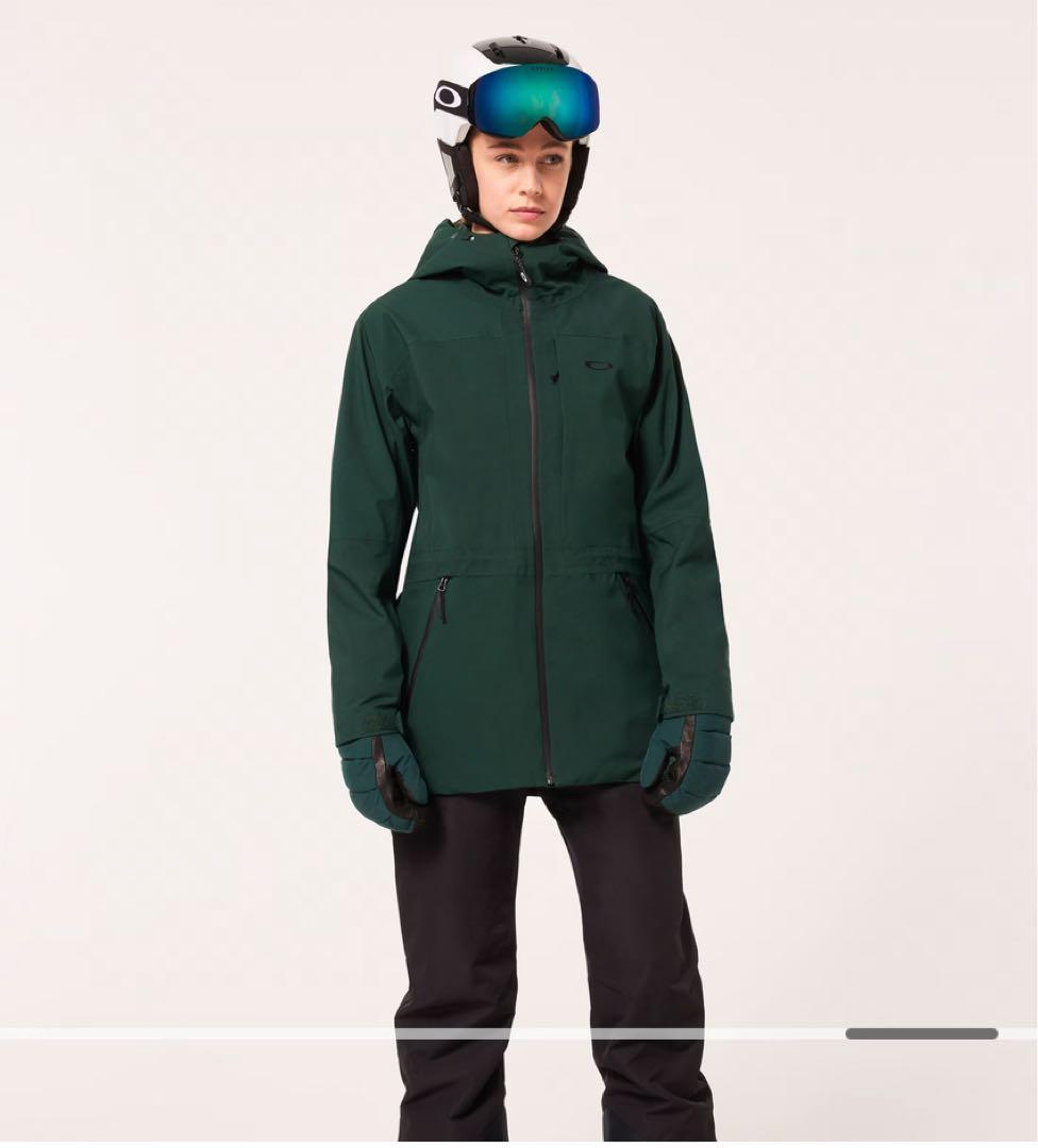 新品　オークリー　ウィメンズ　スノーボード　スキー　ジャケット　グリーン　S