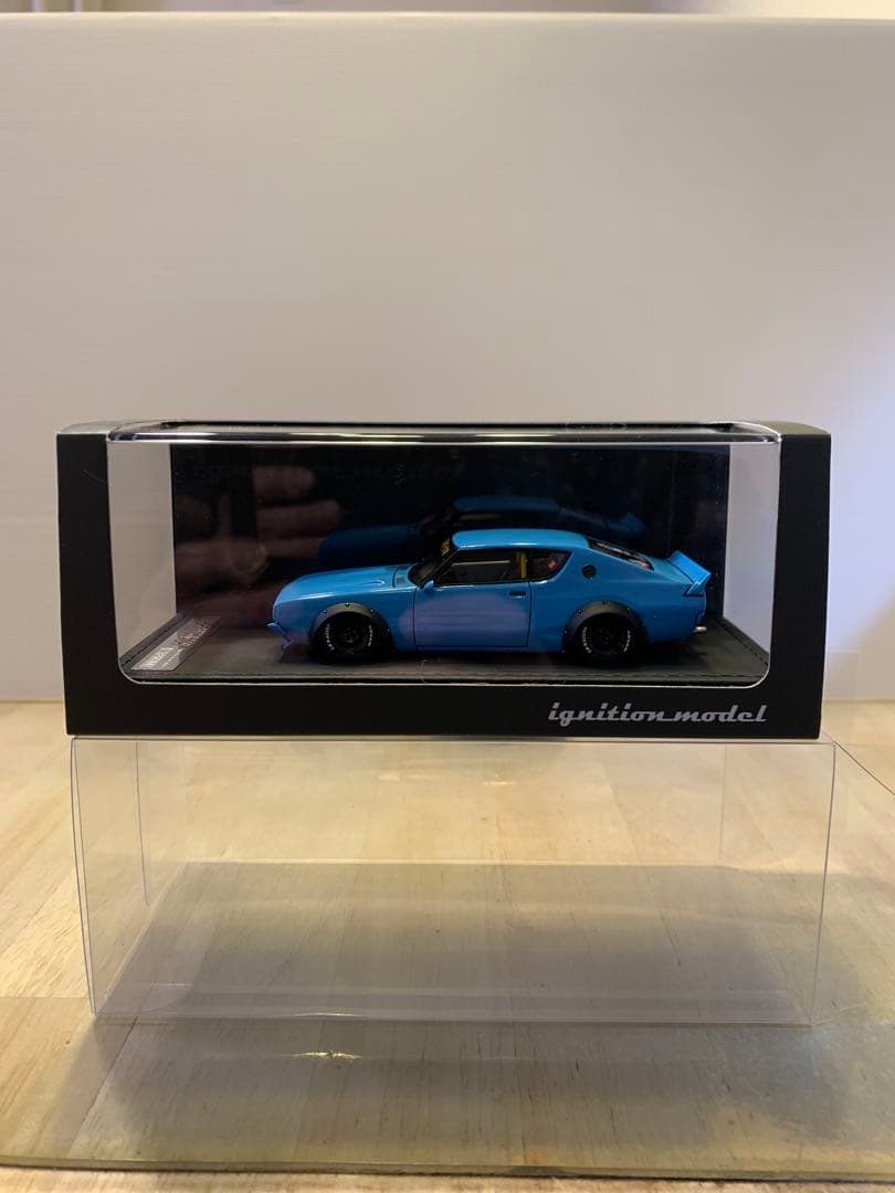 イグニッションモデル　1/43 LBWK ケンメリ 2ドア ブルー