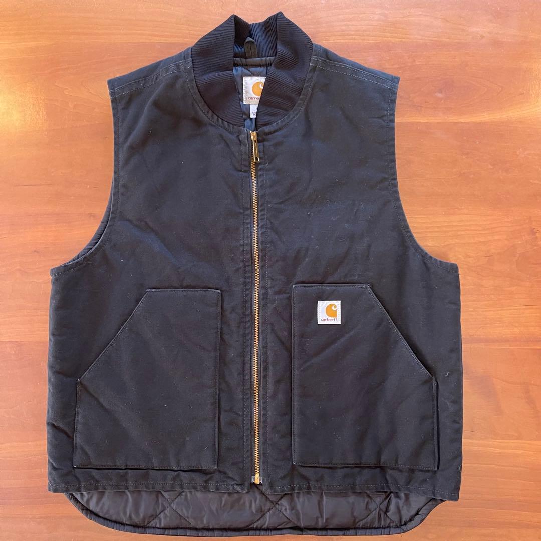 carhartt vtg ダックベスト V01 BLK★Lサイズ