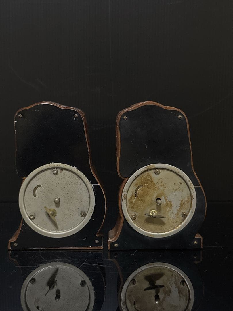 当時物 希少 手塚時計 TEZUKA 木製 犬 目玉 時計 POPPO 置時計