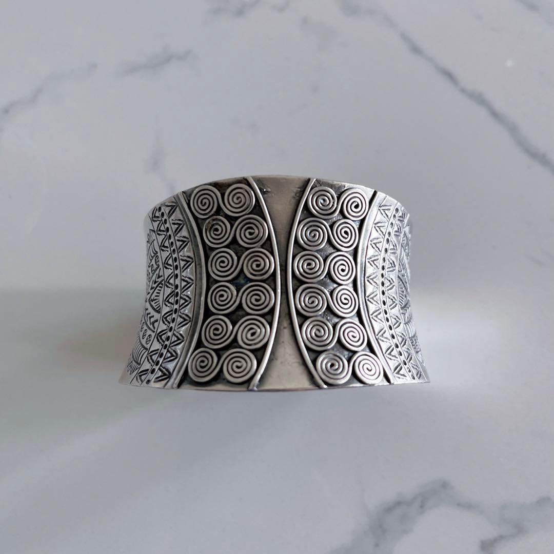 【新品】カレンシルバー｜カレン族｜バングル｜男女兼用